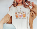 Halloween Coffee Geist TShirt Spooky Season Shirt Halloween Gifts Halloween Coffee Shirt Funny Halloween Costume Cute Halloween Shirt Graphic Tee – Feel-Good Design · Perfect For Daily Wear
