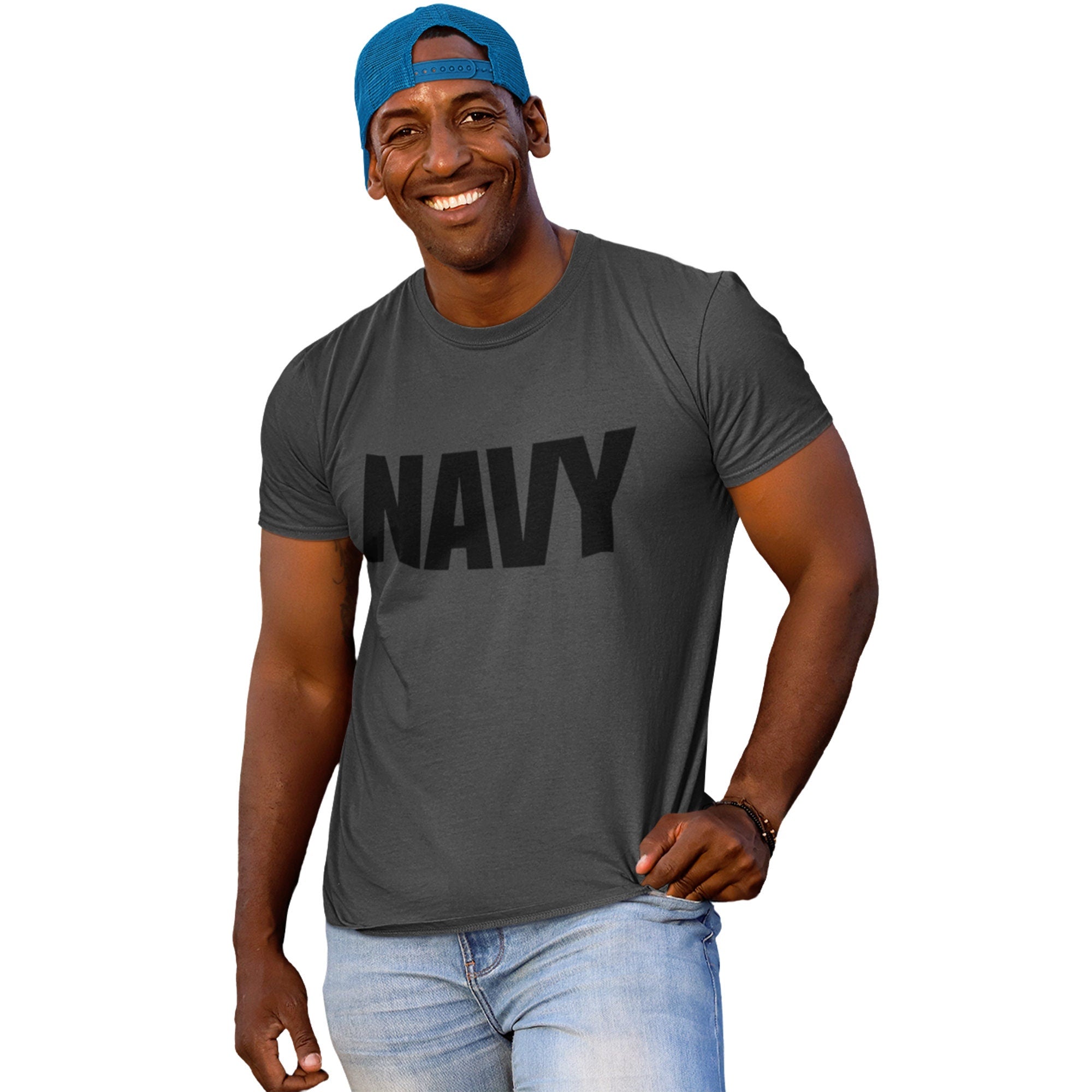 Navy PHYS Ed Training T Shirt Graphic Tee – Easygoing Wear · Top Pick For Any Outfit