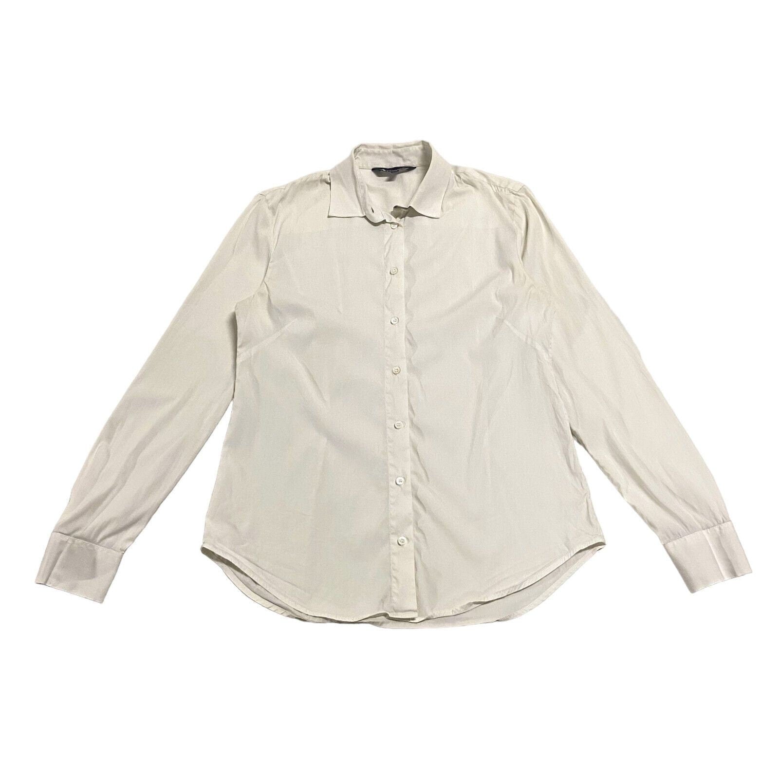 Aquascutum Women39s Button Up Shirt Vintage High End Luxury Designer White VTG Graphic Tee – Bold Style · Perfect For Daily Wear