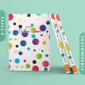 Personalized Colorful Dots Journal Customizable Hardcover Notebook Custom Name Text Minimalist Modern Journal Dotted Recipe Book Graphic Tee – Fan Favorite · High-Quality Print