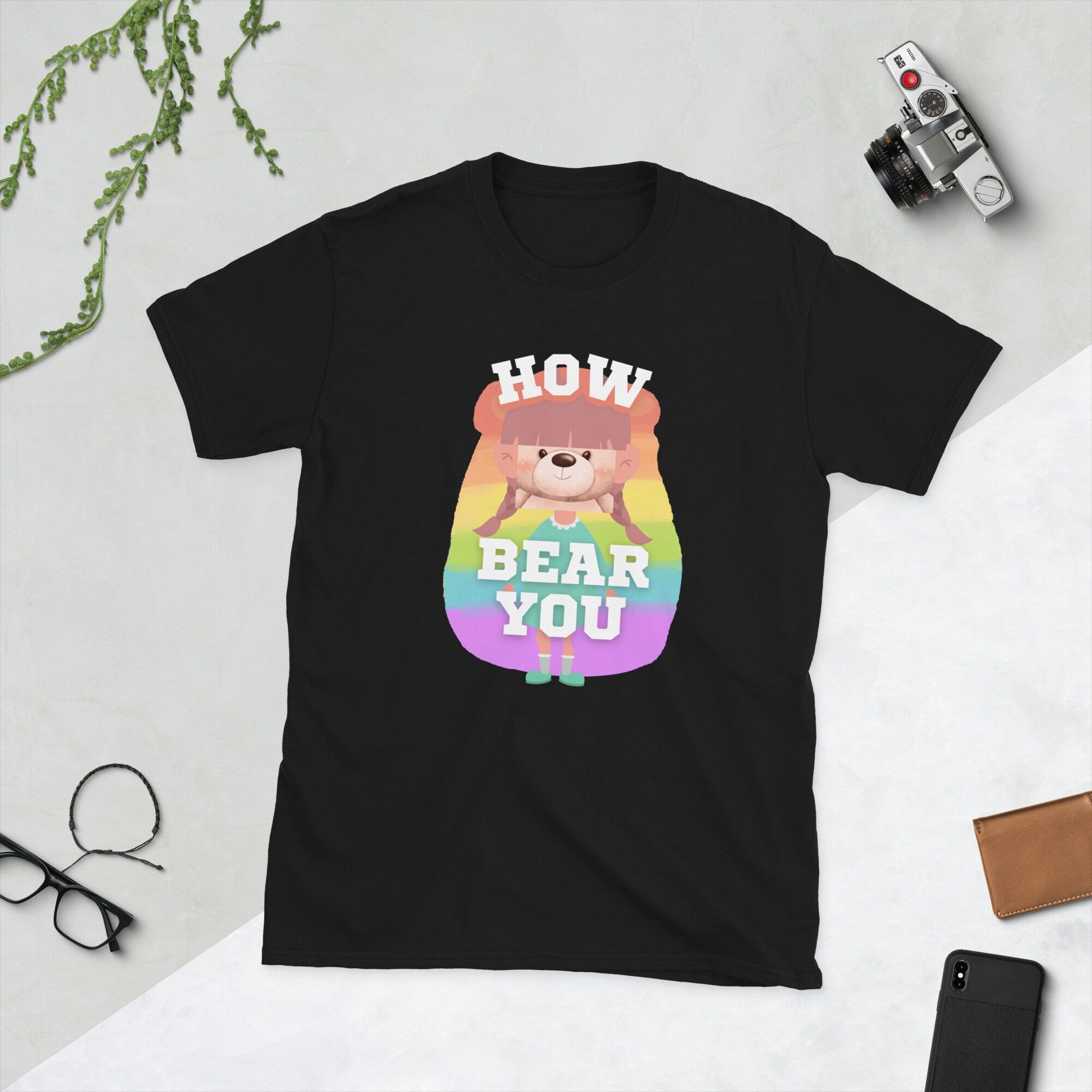 Greta Bear Short Sleeve Unisex T Shirt Graphic Tee – Easygoing Wear · Top Pick For Any Outfit