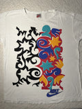 Vintage 1980s 1990s Nike All Over Print Art Graphic Design T Shirt Grey Tag M Graphic Tee – Warm & Stylish · Top Pick For Any Outfit