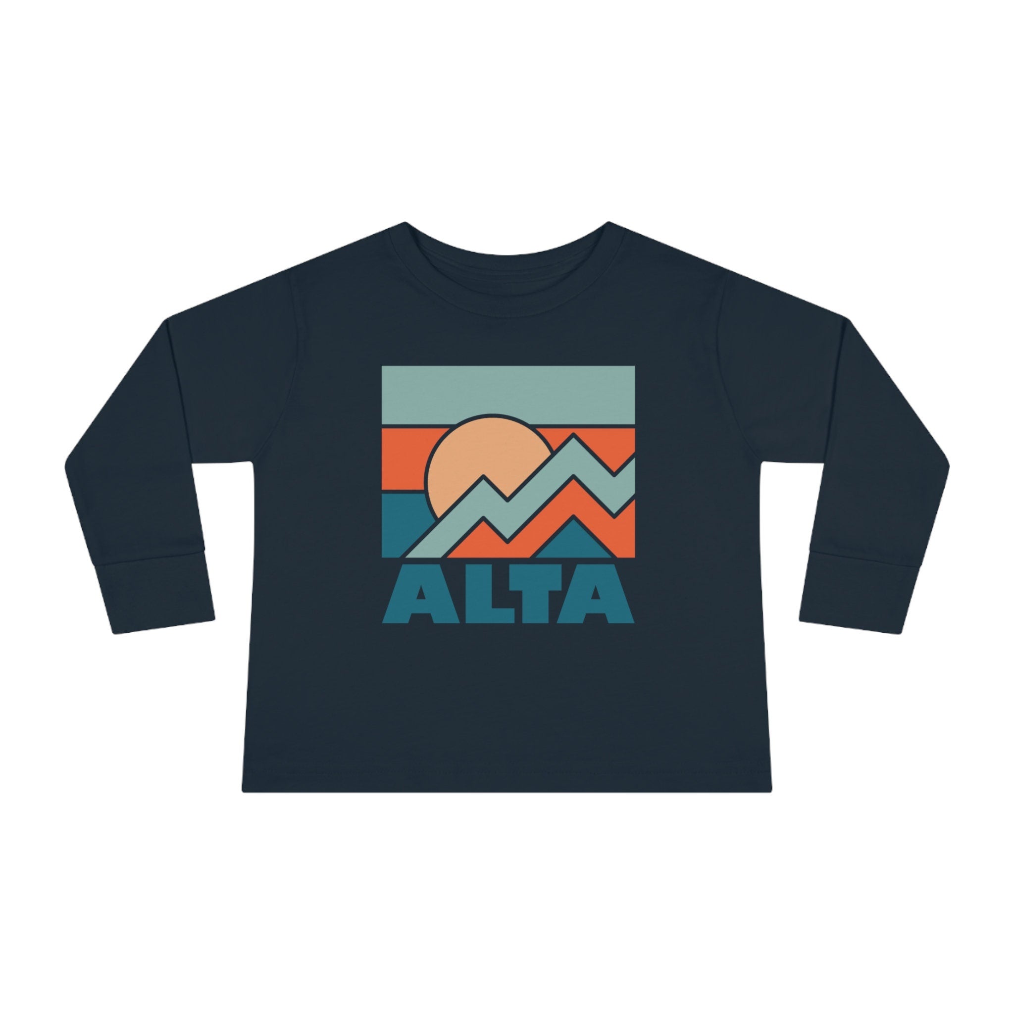 Alta Utah Toddler Long Sleeve Shirt Retro Unisex Toddler Alta T Shirt Personalization Available Graphic Tee – Cozy Vibes · Trending Graphic Apparel