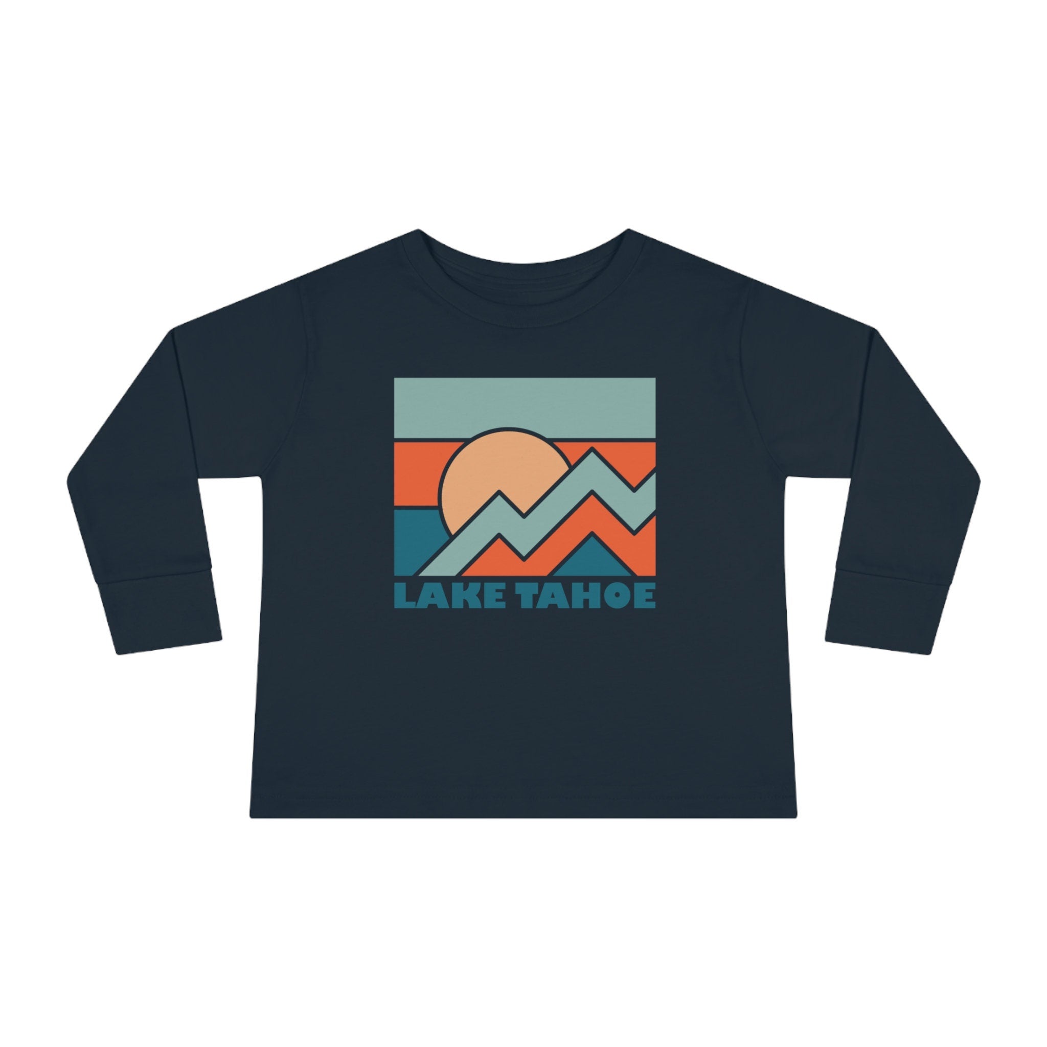 Lake Tahoe California Toddler Long Sleeve Shirt Retro Unisex Toddler Lake Tahoe T Shirt Personalization Available Graphic Tee – Soft Feel · Top Pick For Any Outfit