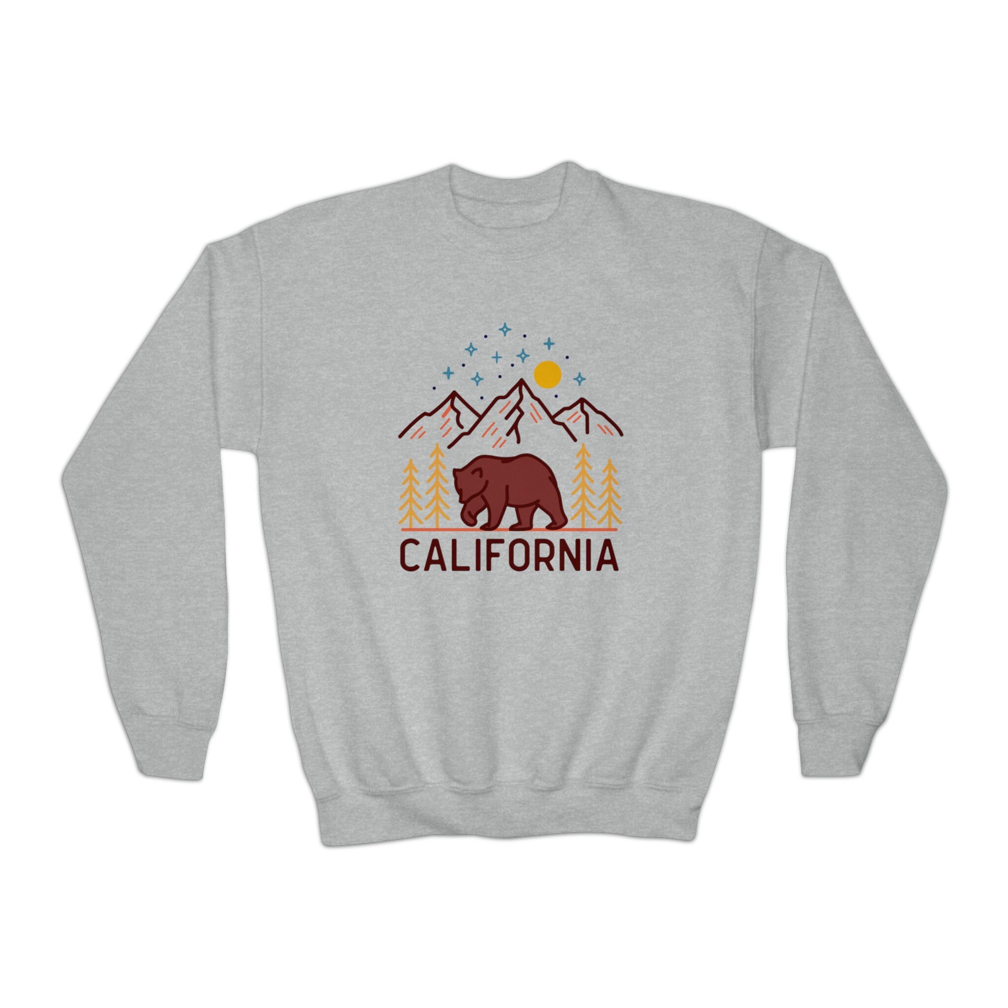 California Youth Sweatshirt Unisex Kid39s California Crewneck Sweatshirt Personalization Available Sweatshirt – Soft Feel · Top Pick For Any Outfit