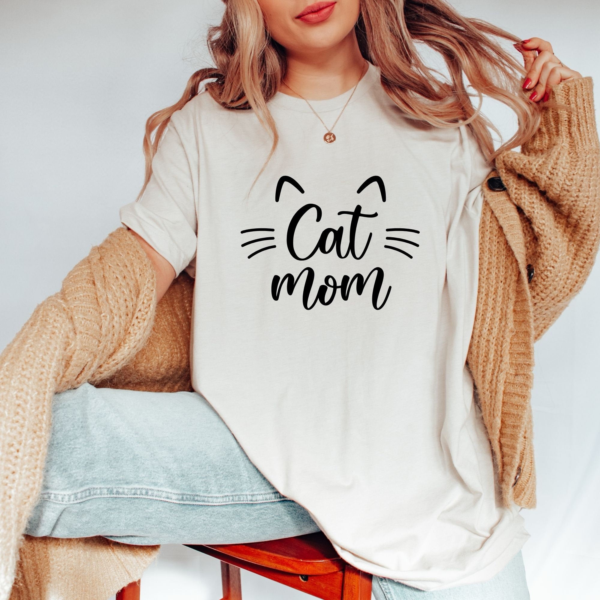 Cat Mom Shirt Cat Mom Tee Cat Lover Gift Cat Shirt Gift For Her Cat Lover Gifts Mom Shirt Gifts For Pet Lover Mom Birthday Gift Graphic Tee – Premium Graphic · Must-Have Style