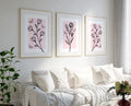 Light Pink Wall Art Set of 3 Flower Pictures for Wall Peony Print Botanical Line Art Aesthetic Bedroom Prints Pastel Pink Bedroom Decor Boho Graphic Tee – Warm & Stylish · Top Pick For Any Outfit
