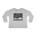 Bozeman Montana Toddler Long Sleeve Shirt Retro Unisex Toddler Bozeman T Shirt Personalization Available Graphic Tee – Everyday Comfort · High-Quality Print