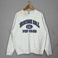 Vintage Fruit Of The Loom Tag Heritage Hall Pep Club Spellout BigLogo Printed Sweatshirt Crewneck Pullover Sweater Colour Gray Size X large Sweatshirt – Warm & Stylish · Must-Have Style