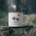 Myrtle Beach South Carolina Camp Mug Retro Enamel Campfire Myrtle Beach Mug Personalization Available Graphic Tee – Everyday Comfort · Perfect For Daily Wear