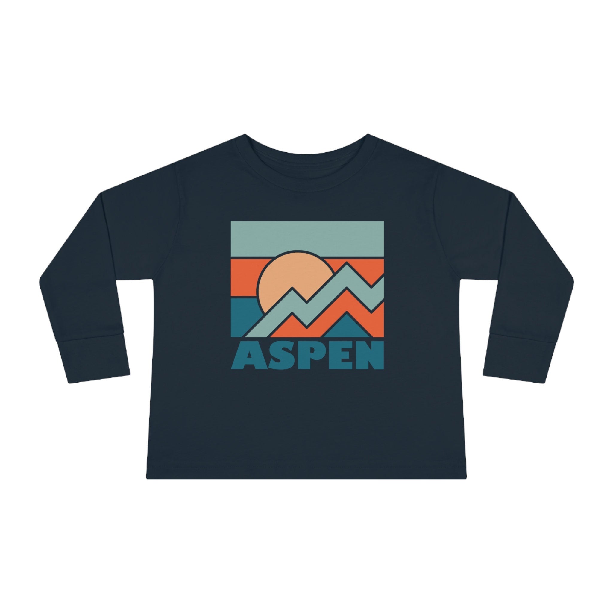 Aspen Colorado Toddler Long Sleeve Shirt Retro Unisex Toddler Aspen T Shirt Personalization Available Graphic Tee – Easygoing Wear · High-Quality Print