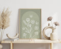 Sage Green Wall Art Minimal Botanical Poster Sage Green Aesthetic Botanical Line Art Prints Boho Wall Prints Muted Green Wall Art Bedroom Graphic Tee – Fan Favorite · Trending Graphic Apparel