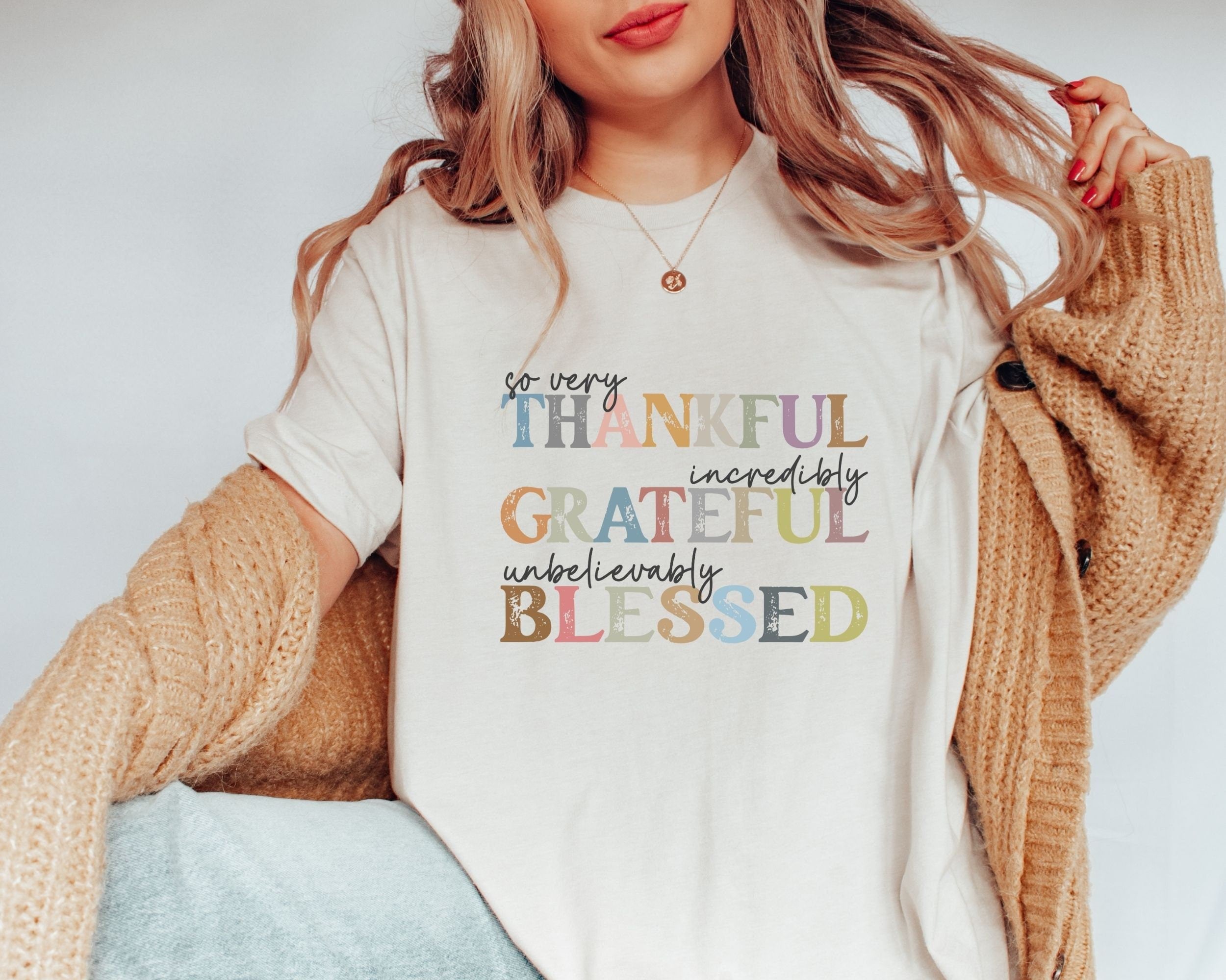 Thankful Grateful Blessed Shirt Thanksgiving Shirt Fall T Shirt Thankful Mama Shirt Thanksgiving Shirt Grateful Shirts Blessed Shirt Graphic Tee – Premium Graphic · Trending Graphic Apparel