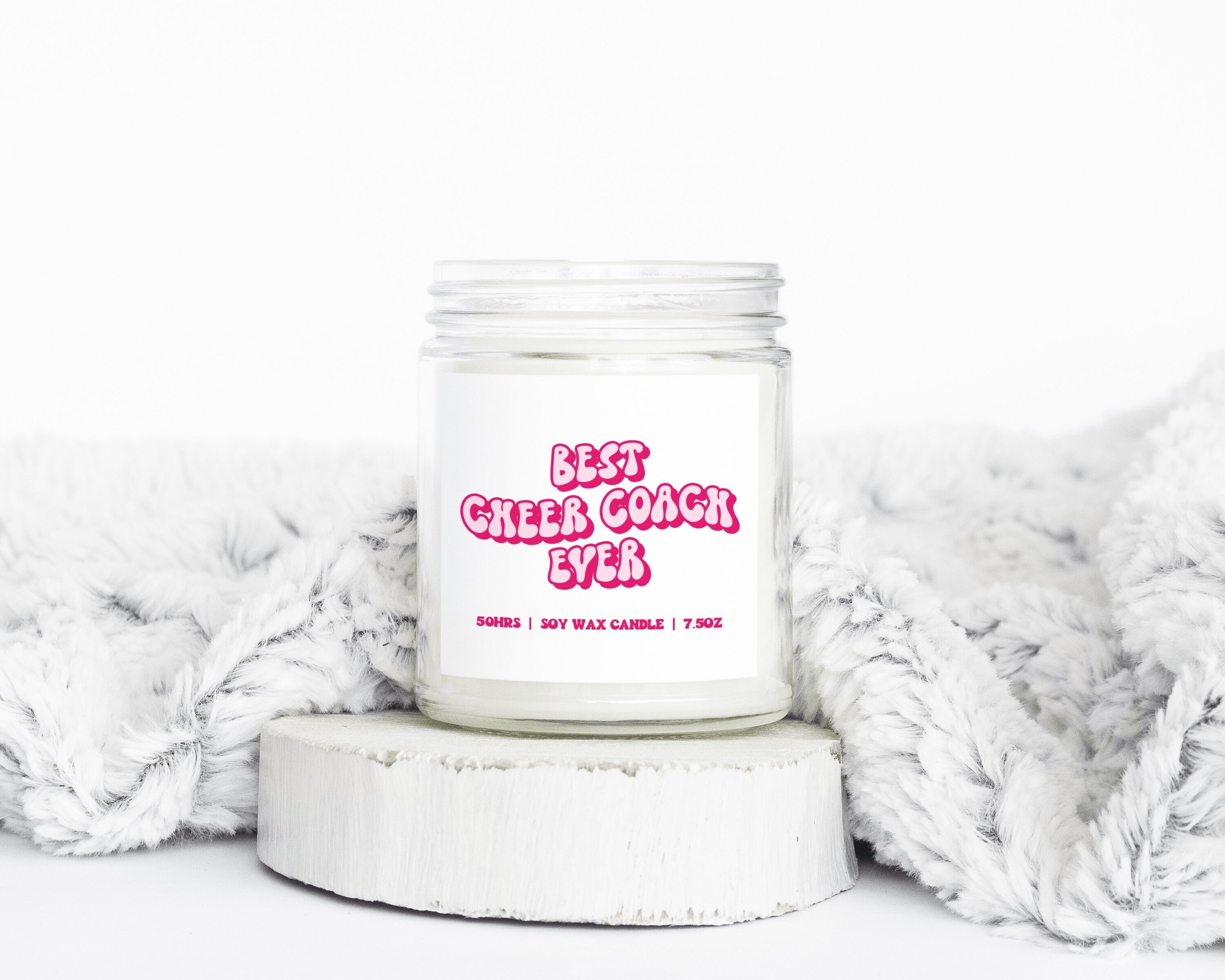 Cheer Coach Gifts Funny Candle Housewarming Soy Wax Scented Decor Graphic Tee – Aesthetic Look · Trending Graphic Apparel