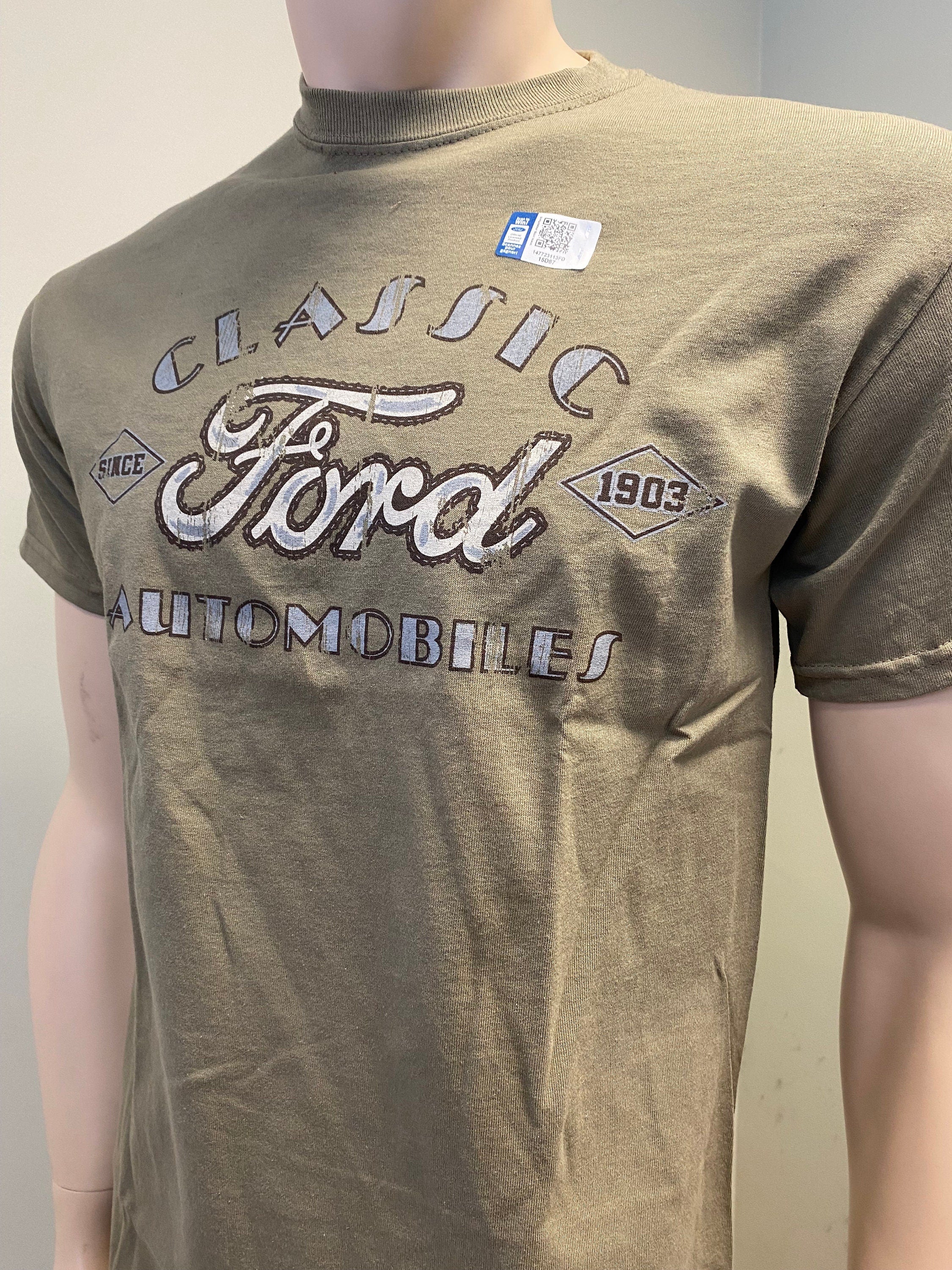 Ford Automobiles since 1903 Men39s Khaki T Shirt Graphic Tee – Premium Graphic · Perfect For Daily Wear