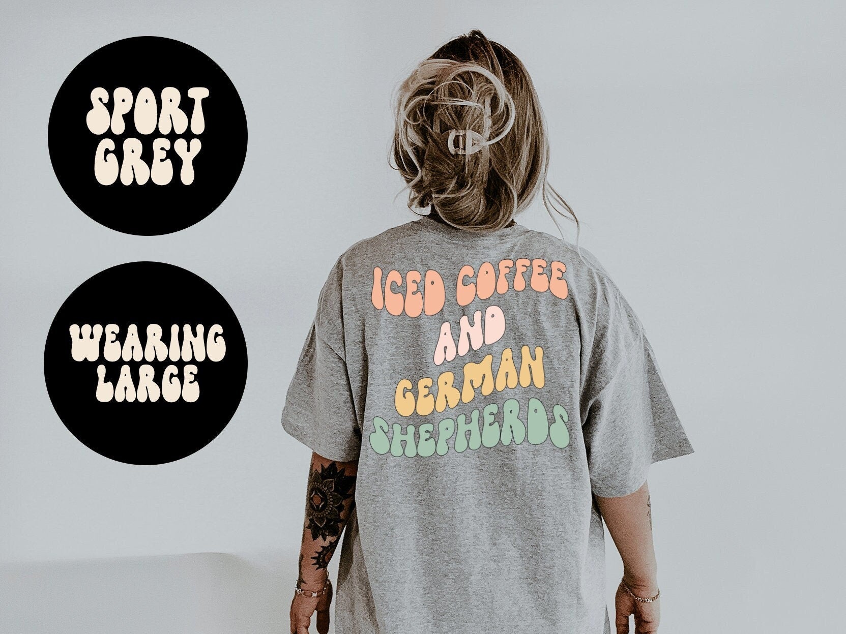 German Shepherd Dog Mom BACK PRINT Shirt Gifts Tshirt Tees TShirt Unisex Funny Graphic Tee – Feel-Good Design · Great Gift For Fans