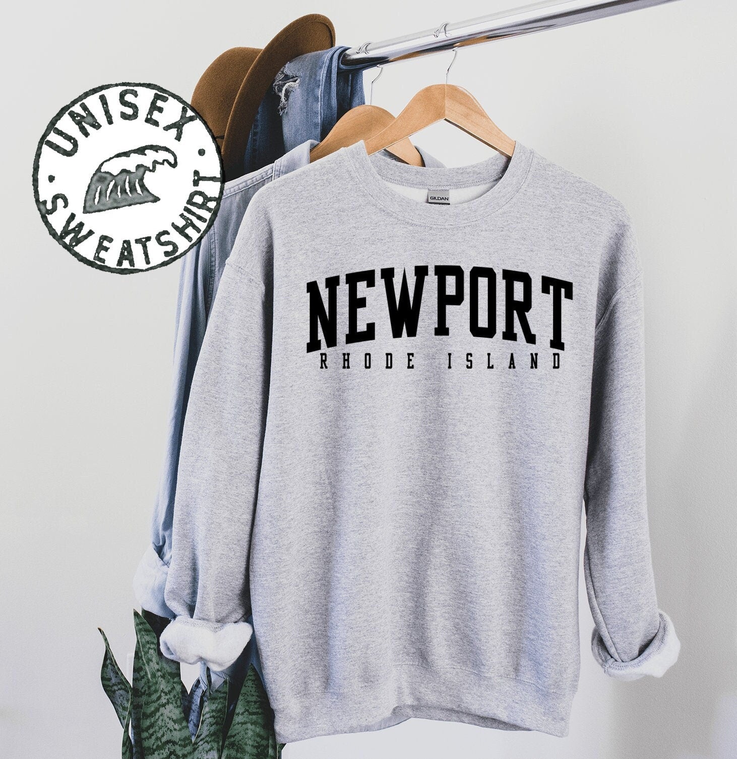 Newport Rhode Island Sweatshirt Gifts Funny Crewneck Sweater Shirt Jumper Men Women Him Her Sweatshirt – Warm & Stylish · Great Gift For Fans