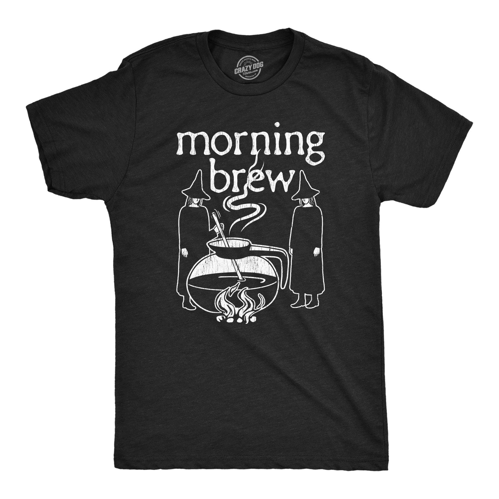 Morning Brew Cauldron Unisex Witch Shirts Halloween Shirts Witch Halloween Salem Witch Trials Vintage Halloween Shirts Salem Shirt Graphic Tee – Soft Feel · Great Gift For Fans