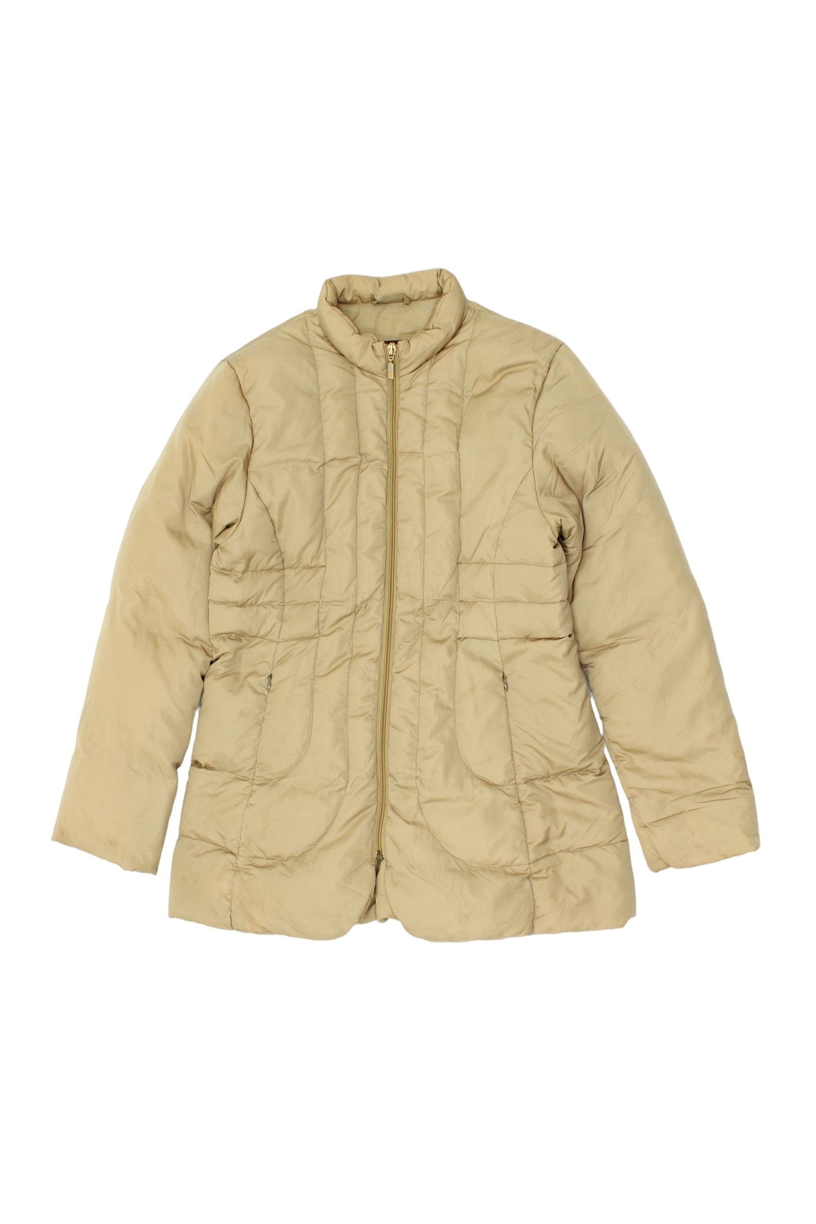 Moncler Women39s Padded Nylon Coat Vintage High End Luxury Designer Beige VTG Graphic Tee – Feel-Good Design · Trending Graphic Apparel