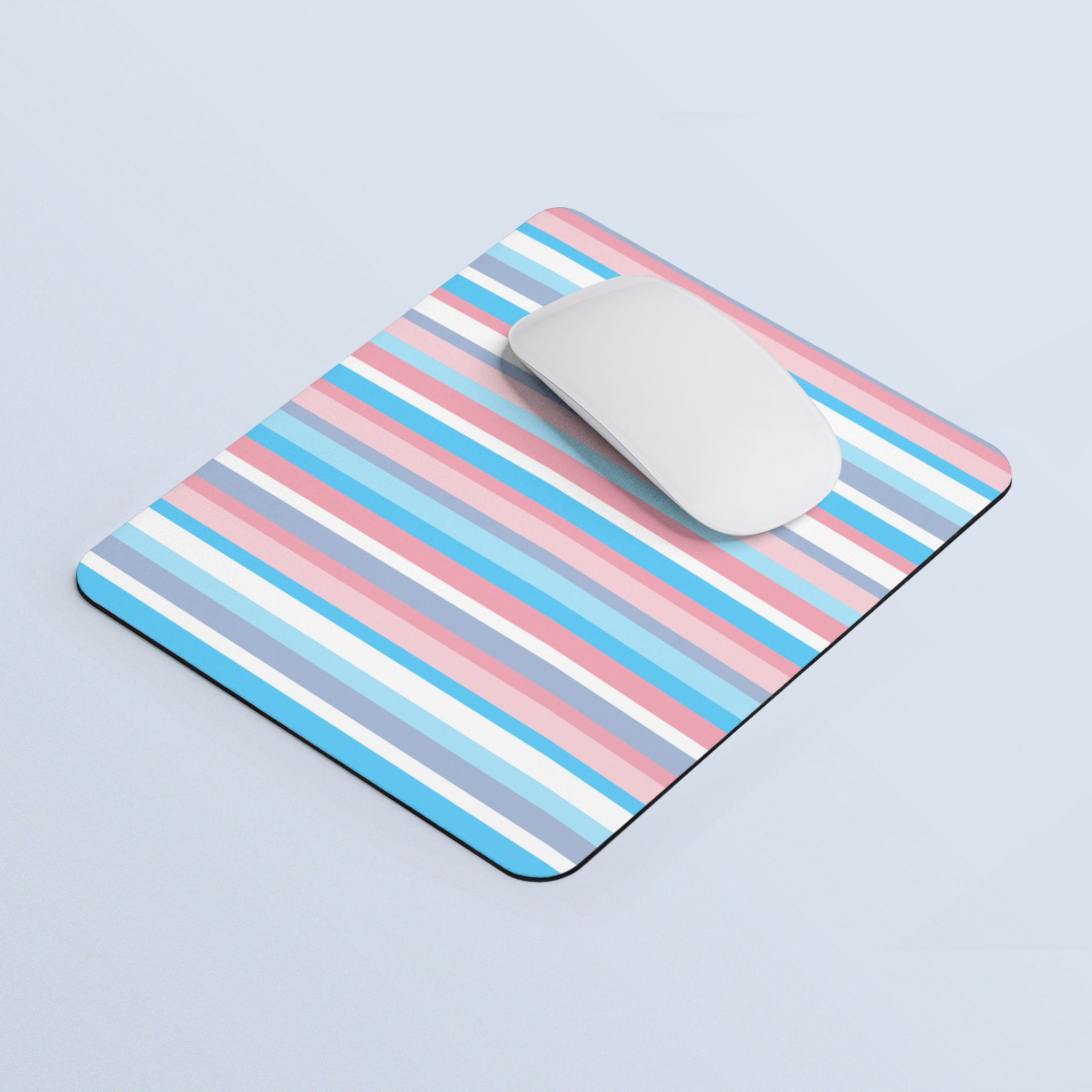 Trans Pride Flag Stripes Mouse Pad Rectangle Mouse Pad Transgender Color Mouse Pad Trans Mousepad Transgender Home Office Gift Graphic Tee – Aesthetic Look · Must-Have Style