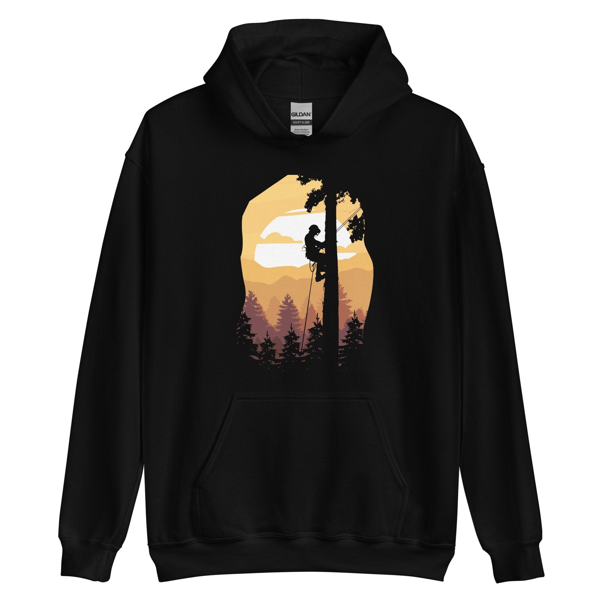 Arborist Hoodie Retro Sunset Tree Climber Sweater Hoodie – Premium Graphic · Top Pick For Any Outfit