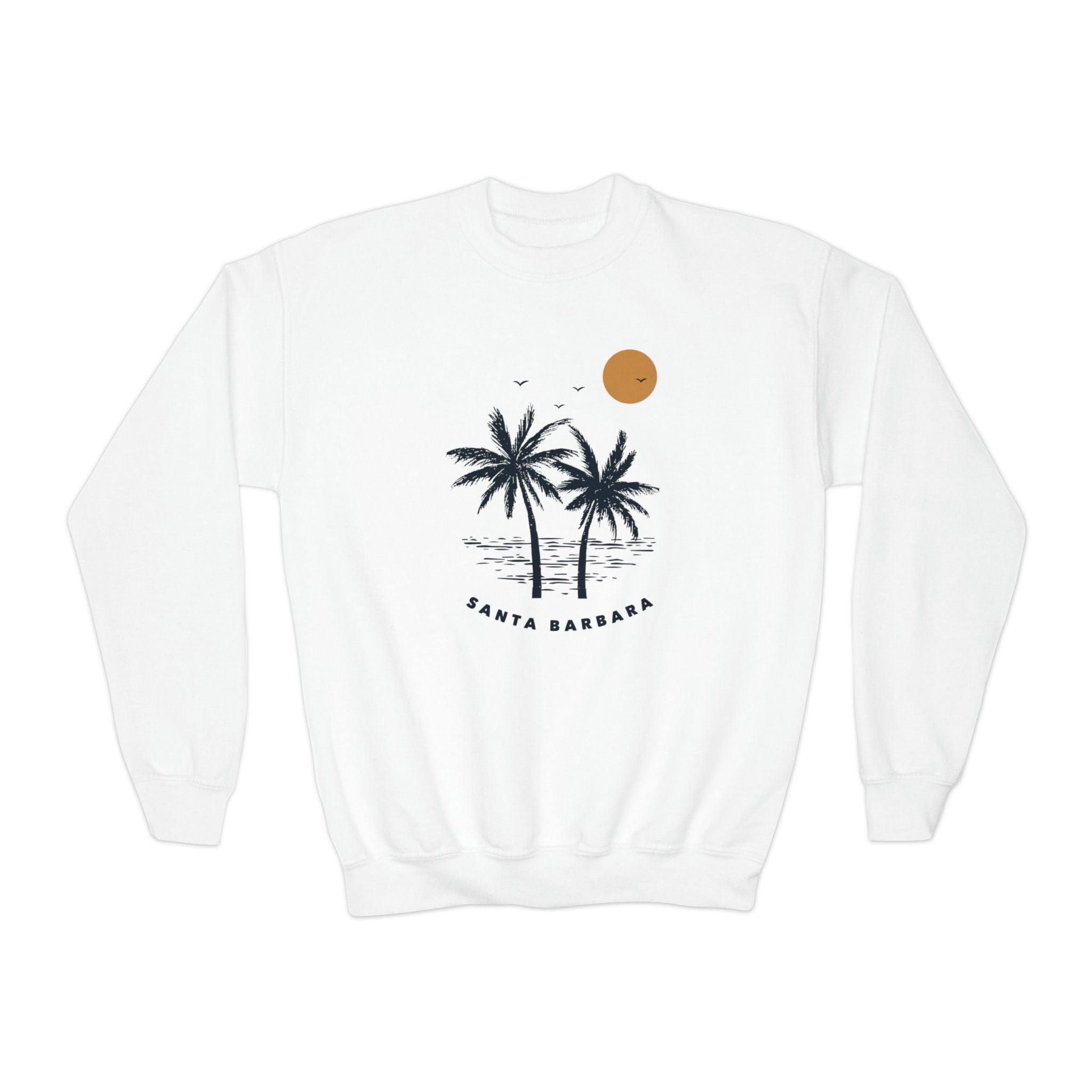 Santa Barbara California Youth Sweatshirt Unisex Kid39s Santa Barbara Crewneck Sweatshirt Personalization Available Sweatshirt – Everyday Comfort · Trending Graphic Apparel