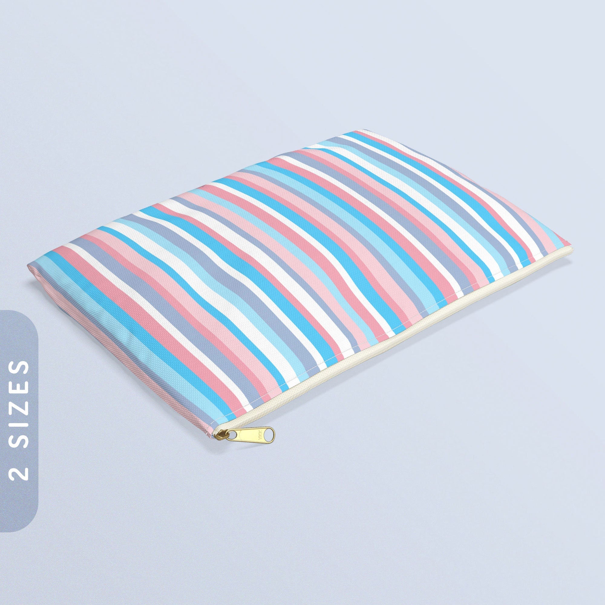 Trans Pride Flag Stripes Accessory Pouch Transgender Flag Color Zip Pouch Trans Zippy Purse LGBTQ Pro Trans Coin Zipper Wallet Graphic Tee – Soft Feel · Top Pick For Any Outfit