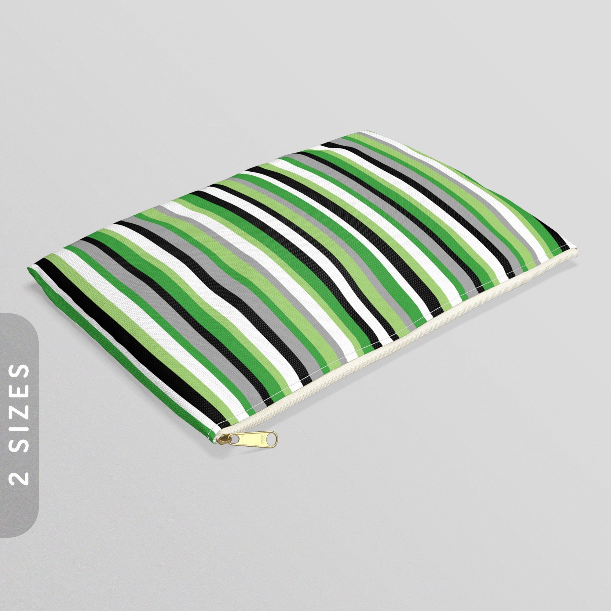 AromanticAgender Stripes Accessory Pouch LGBTQ Pride Zip Pouch Aro Ace Zippy Purse Aroace Pride Coin Zipper Wallet Agender Purse Graphic Tee – Warm & Stylish · Must-Have Style