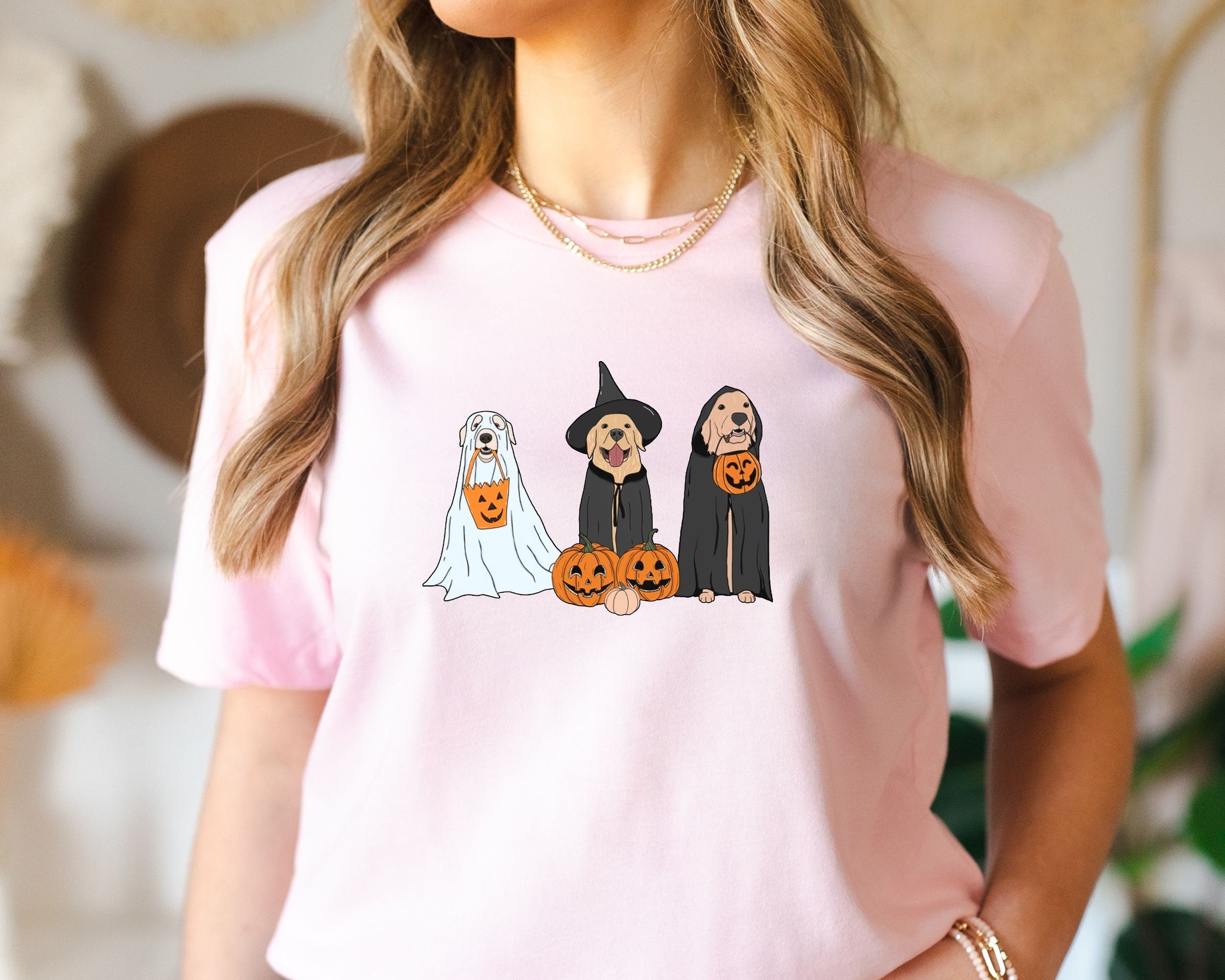 Halloween Sweatshirt Ghost Dogs Sweatshirt Halloween Dog Halloween Crewneck Fall Shirts Pumpkin Sweater Spooky Season Dog Lover Gift Sweatshirt – Soft Feel · Great Gift For Fans