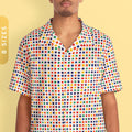 Rainbow Polka Dots Men39s Hawaiian Shirt All Over Print Shirt Dotted Shirt With Chest Pocket Colorful Shirt For Men Dot Day Shirt Graphic Tee – Premium Graphic · Great Gift For Fans