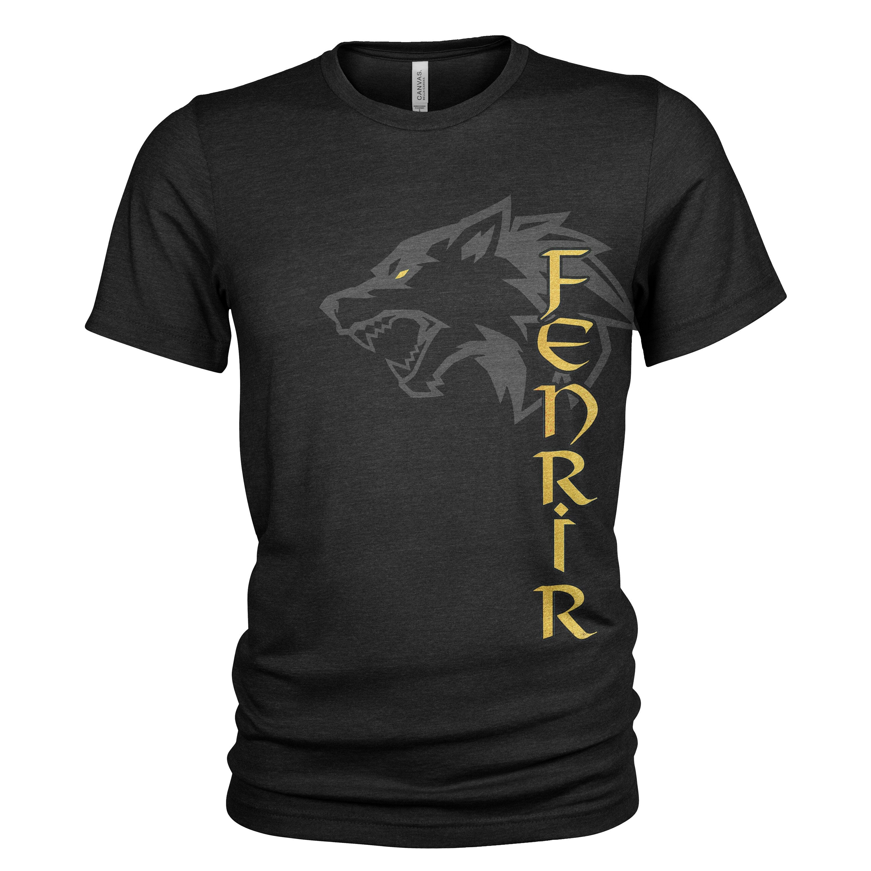 Vikings Odin39s Wolf Fenrir Men39s Organic Cotton T Shirt Graphic Tee – Soft Feel · Perfect For Daily Wear