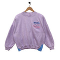 90s Drop Shoulder Starting Point Purple Sweatshirt Large Vintage Designer Sweater Jumper Crewneck Baggy Lilac Size L Sweatshirt – Bold Style · High-Quality Print