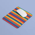 Rainbow Flag Stripes Mouse Pad Rectangle Mouse Pad LGBTQ Pride Mouse Pad Gay Lesbian Bi Pride Mousepad Home Office Gift Graphic Tee – Aesthetic Look · High-Quality Print