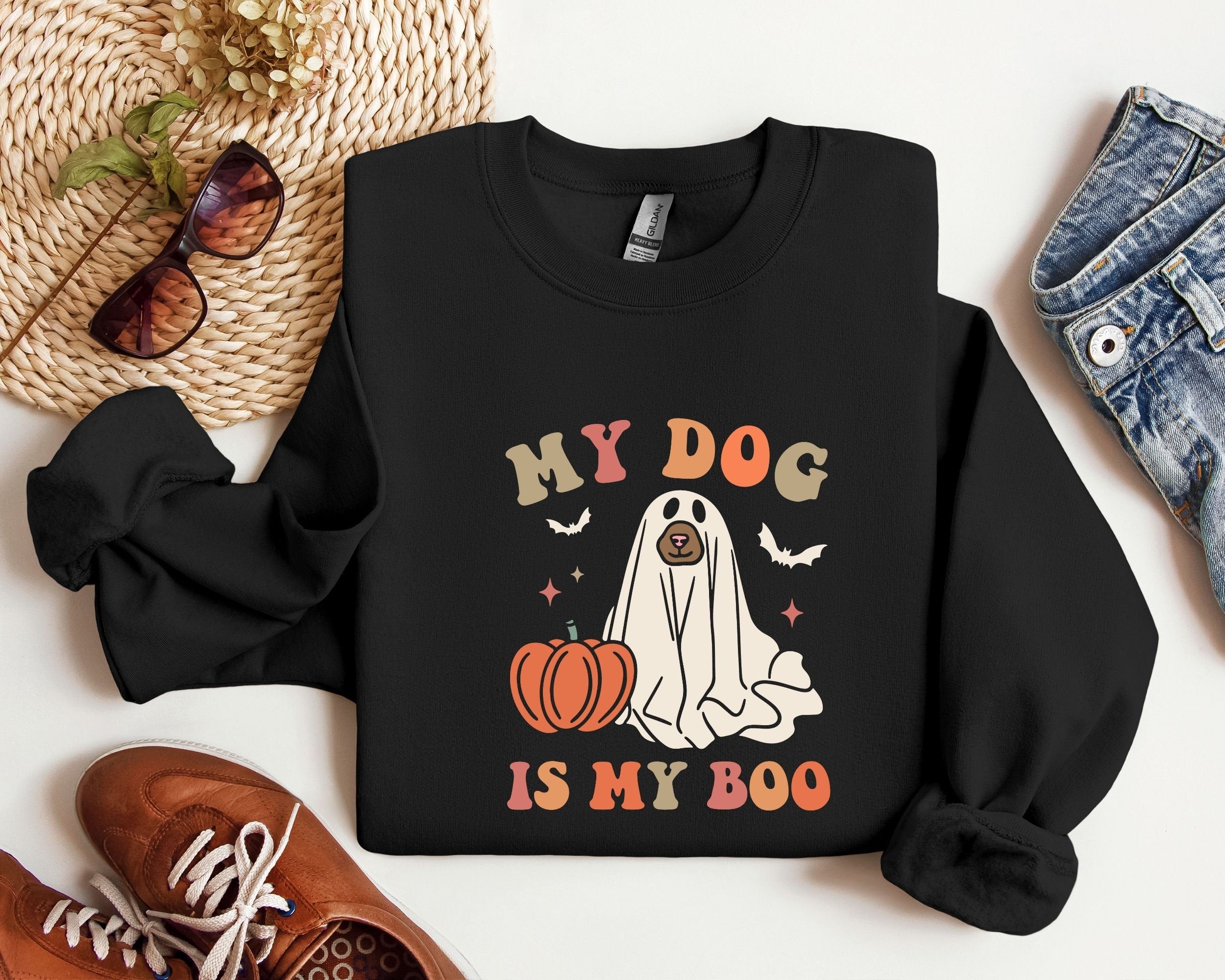 My Dog Is My Boo Sweatshirt Dog Mom Shirt Dog Lover Shirt Halloween Dog Shirt HalloweenAnimal Lover ShirtMomsterFunny Halloween Shirt Sweatshirt – Cozy Vibes · Top Pick For Any Outfit