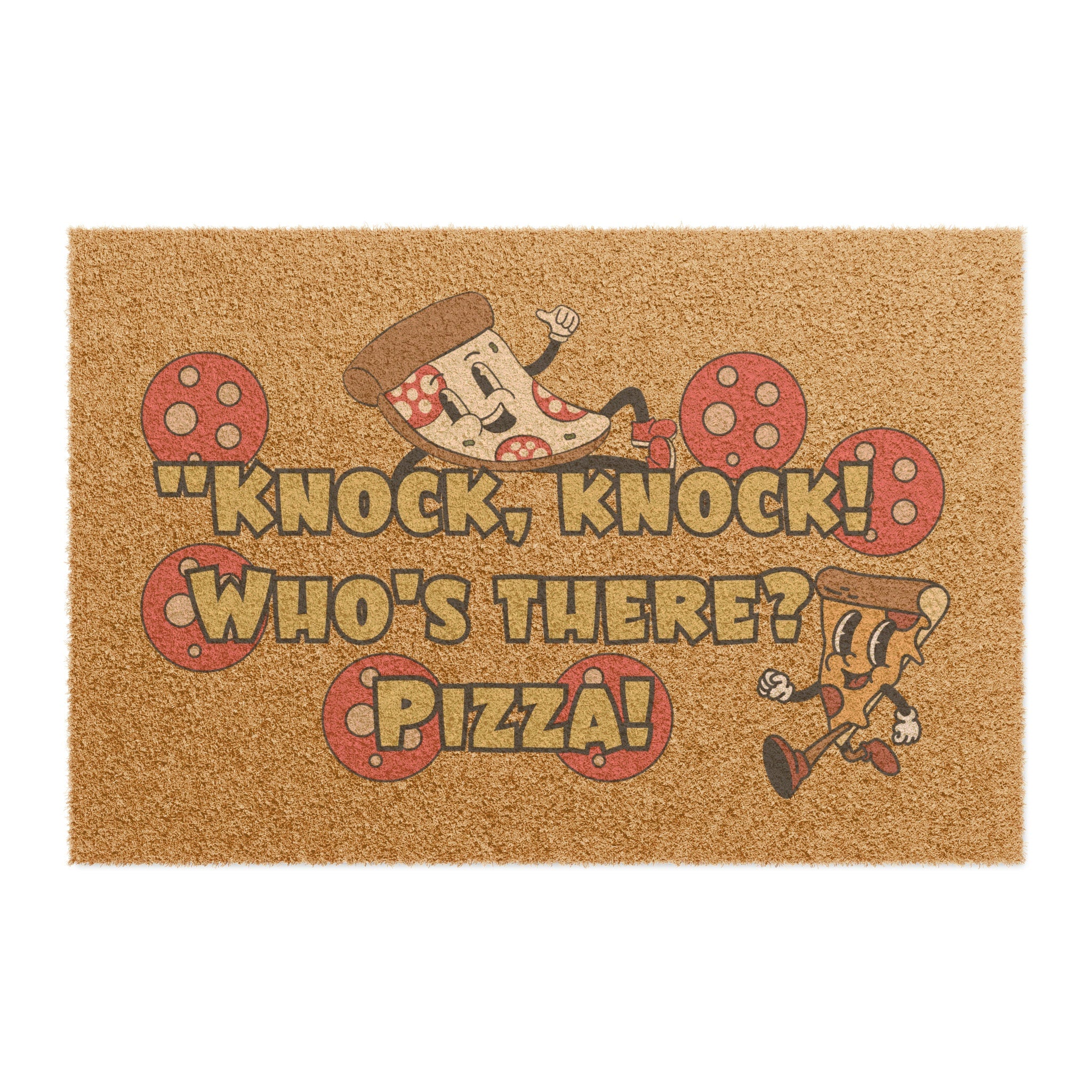 Funny Pizza Lover39s Doormat 24quot x 16quot Outdoor Coir Welcome Mat Graphic Tee – Cozy Vibes · Must-Have Style