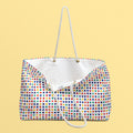 Rainbow Polka Dots Weekender Bag All Over Print Oversized Beach Bag LGBTQ Pride Shopping Bag Dotted Accessories Bag Rainbow Tote Bag Tote Bag – Easygoing Wear · High-Quality Print