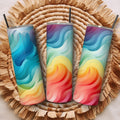 Subtle Rainbow Abstract Tumbler with Straw 20oz Stainless Steel Skinny Tumbler Insulated Tumbler LGBTQ Pride Tumbler with Metal Straw Graphic Tee – Soft Feel · Trending Graphic Apparel