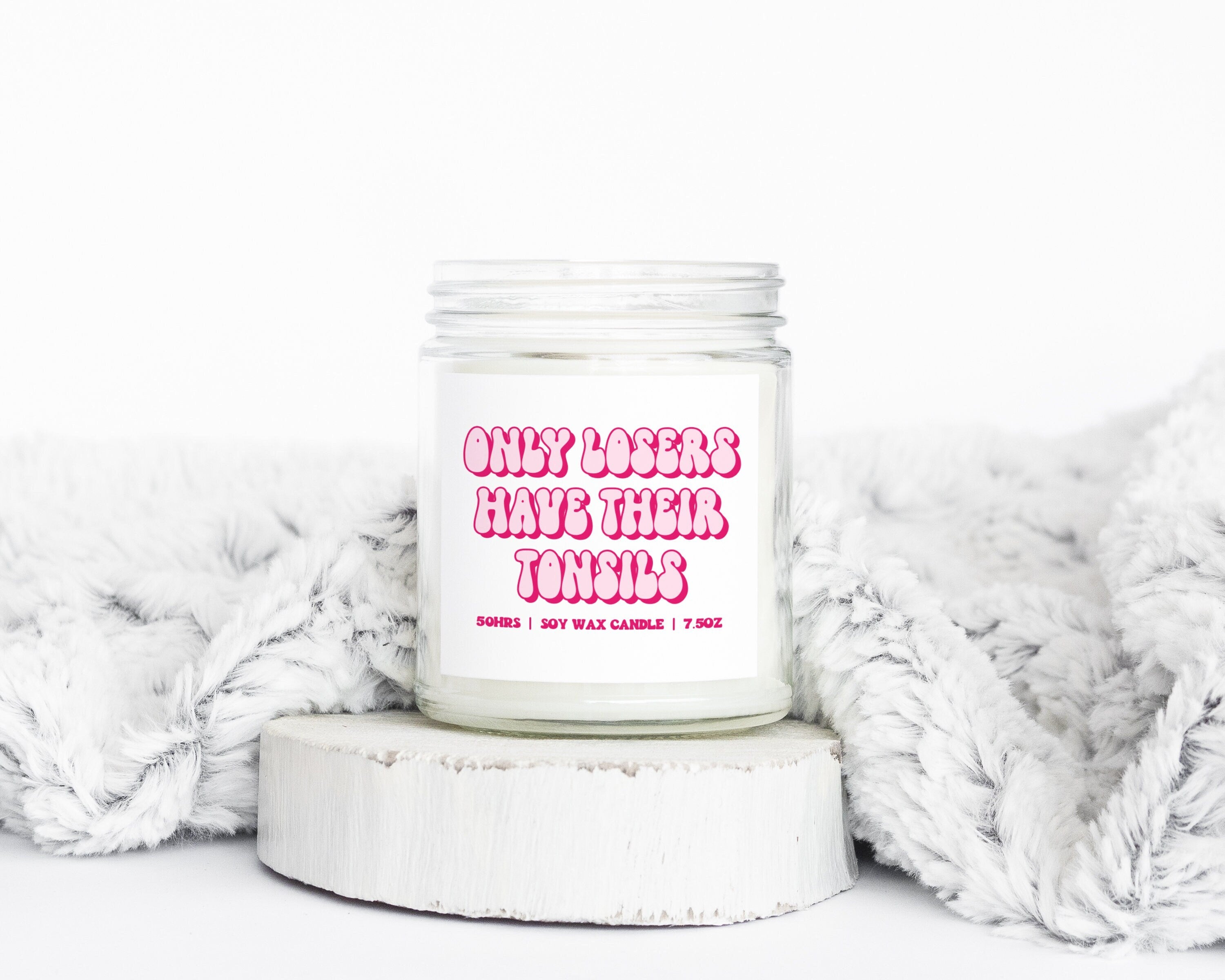 Tonsillectomy Tonsil Surgery Gifts Funny Candle Housewarming Soy Wax Scented Decor Graphic Tee – Aesthetic Look · Top Pick For Any Outfit