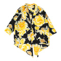 Vogue Womens Black Yellow Open Back Patterned Shirt Vintage Designer Blouse Graphic Tee – Soft Feel · Must-Have Style