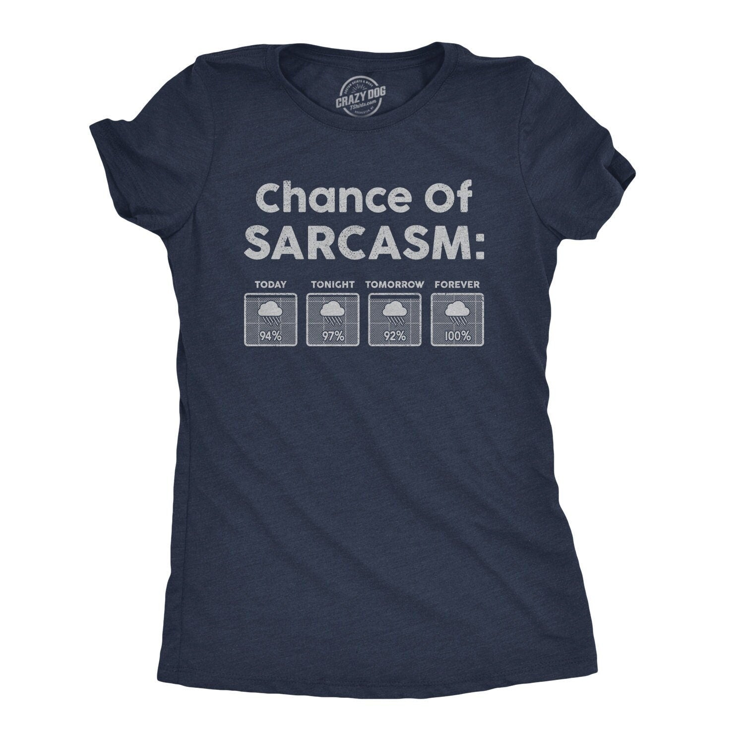 Sarcastic Shirts Shirts With Funny Sayings Funny Womens Shirt Offensive Shirt For Women Chance of Sarcasm Forecasted It39s Happening Graphic Tee – Bold Style · Must-Have Style