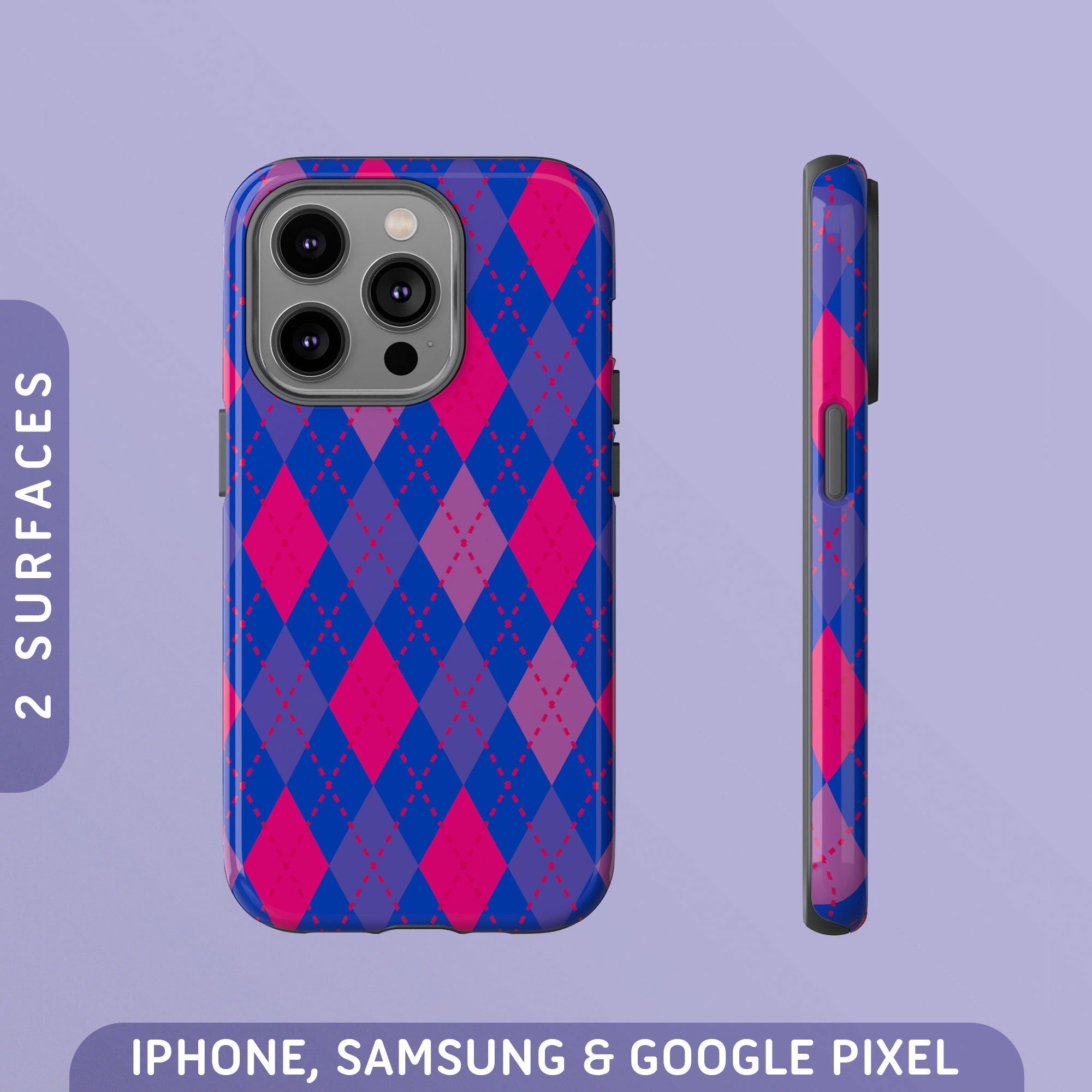 Subtle Bisexual Pride Flag Tough Case iPhone 16 Pro Max Plus 15 14 13 12 11 Samsung S24 S23 S22 S21 Google Pixel 9 8 7 6 5 Phone Graphic Tee – Feel-Good Design · Trending Graphic Apparel