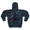 Cyberpunk Cool Neon Circuit Board All Over Print Unisex Zip Hoodie AOP Hoodie – Easygoing Wear · Great Gift For Fans