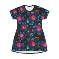 Vivid Blooms Neon Floral T Shirt Dress AOP Graphic Tee – Everyday Comfort · Trending Graphic Apparel