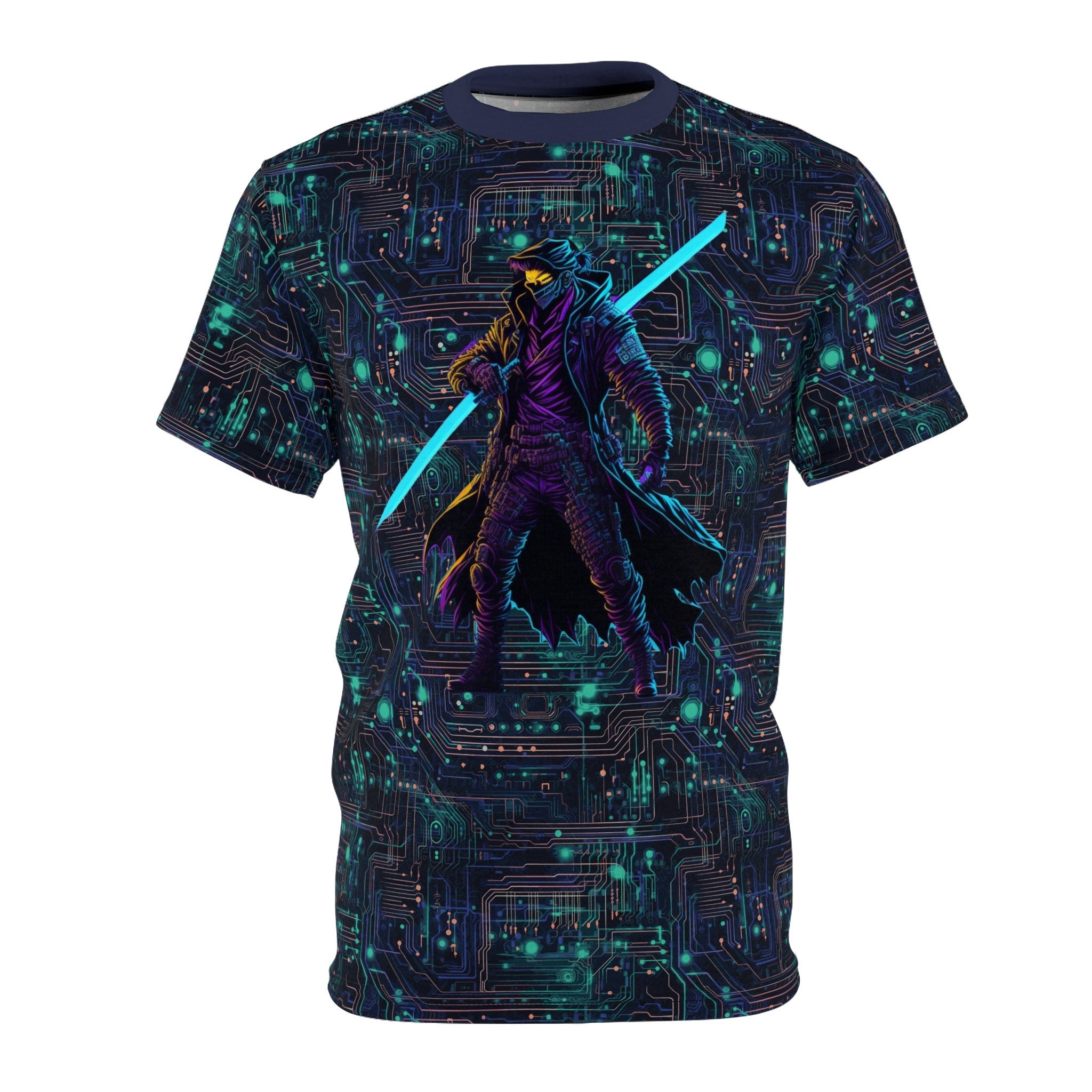 Cyber Samurai T Shirt Futuristic Warrior Vibes Graphic Tee – Fan Favorite · Top Pick For Any Outfit