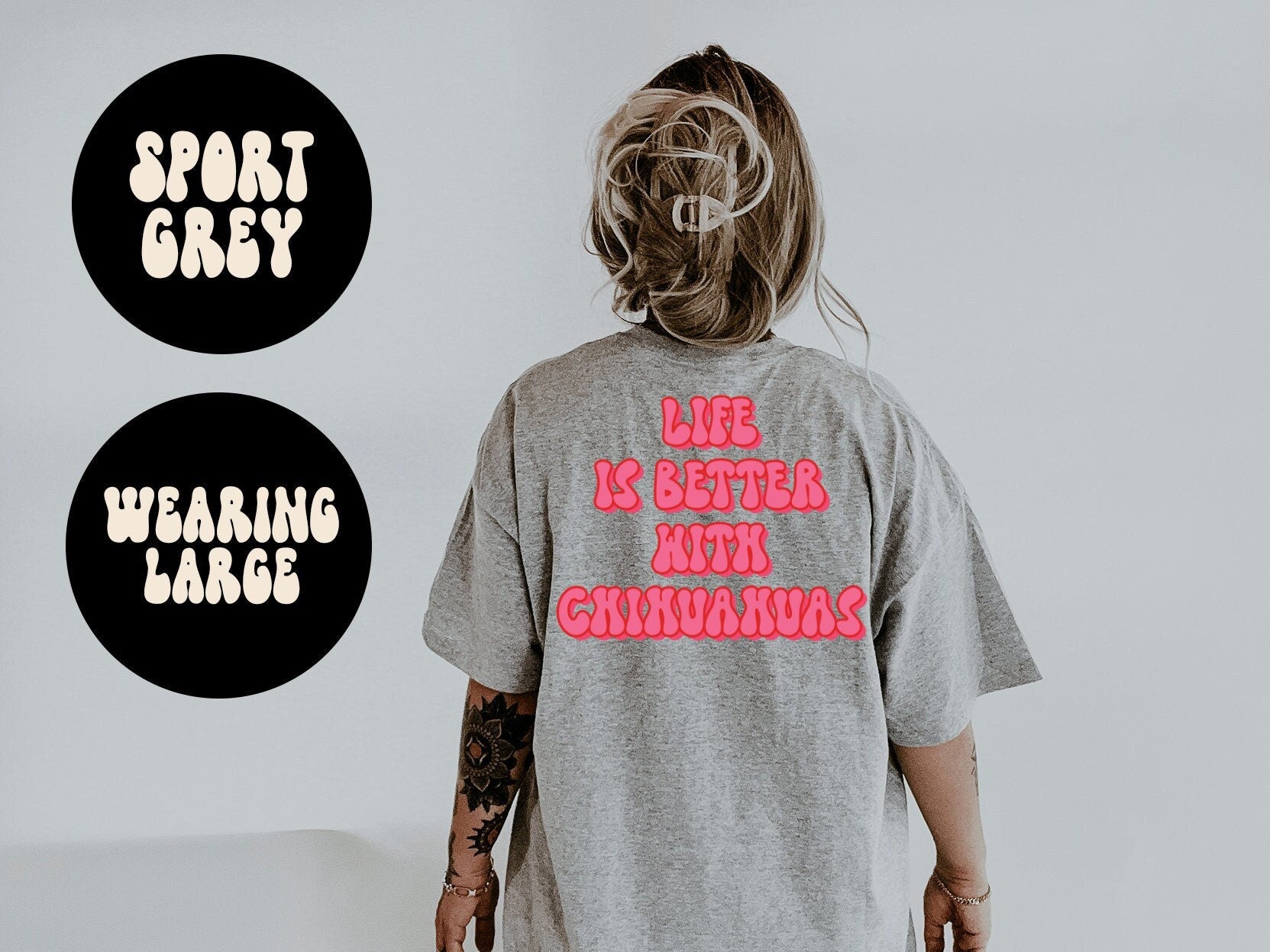 Chihuahua Dog Mom BACK PRINT Shirt Gifts Tshirt Tees TShirt Unisex Funny Graphic Tee – Soft Feel · Top Pick For Any Outfit