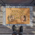 Enter at Your Own Risk Bernese Mountain Dog Doormat 24quot x 16quot Outdoor Coir Welcome Mat Graphic Tee – Aesthetic Look · Must-Have Style