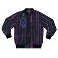 3D Neon Cyborg Skull Futuristic Lights Cyberpunk Men39s Bomber Jacket AOP Graphic Tee – Aesthetic Look · Top Pick For Any Outfit