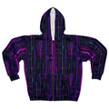 Cyberpunk Future Unisex AOP Zip Hoodie Neon Lights 3D Circuit Board Blue Cyborg Skull Hoodie – Easygoing Wear · Must-Have Style