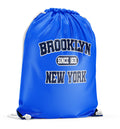 Brooklyn NYC Icon GymsacBackpack Blue with White Chunky Chords Graphic Tee – Easygoing Wear · Trending Graphic Apparel