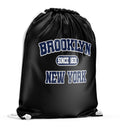Brooklyn NYC Icon GymsacBackpack Black with White Chunky Chords Graphic Tee – Premium Graphic · Great Gift For Fans